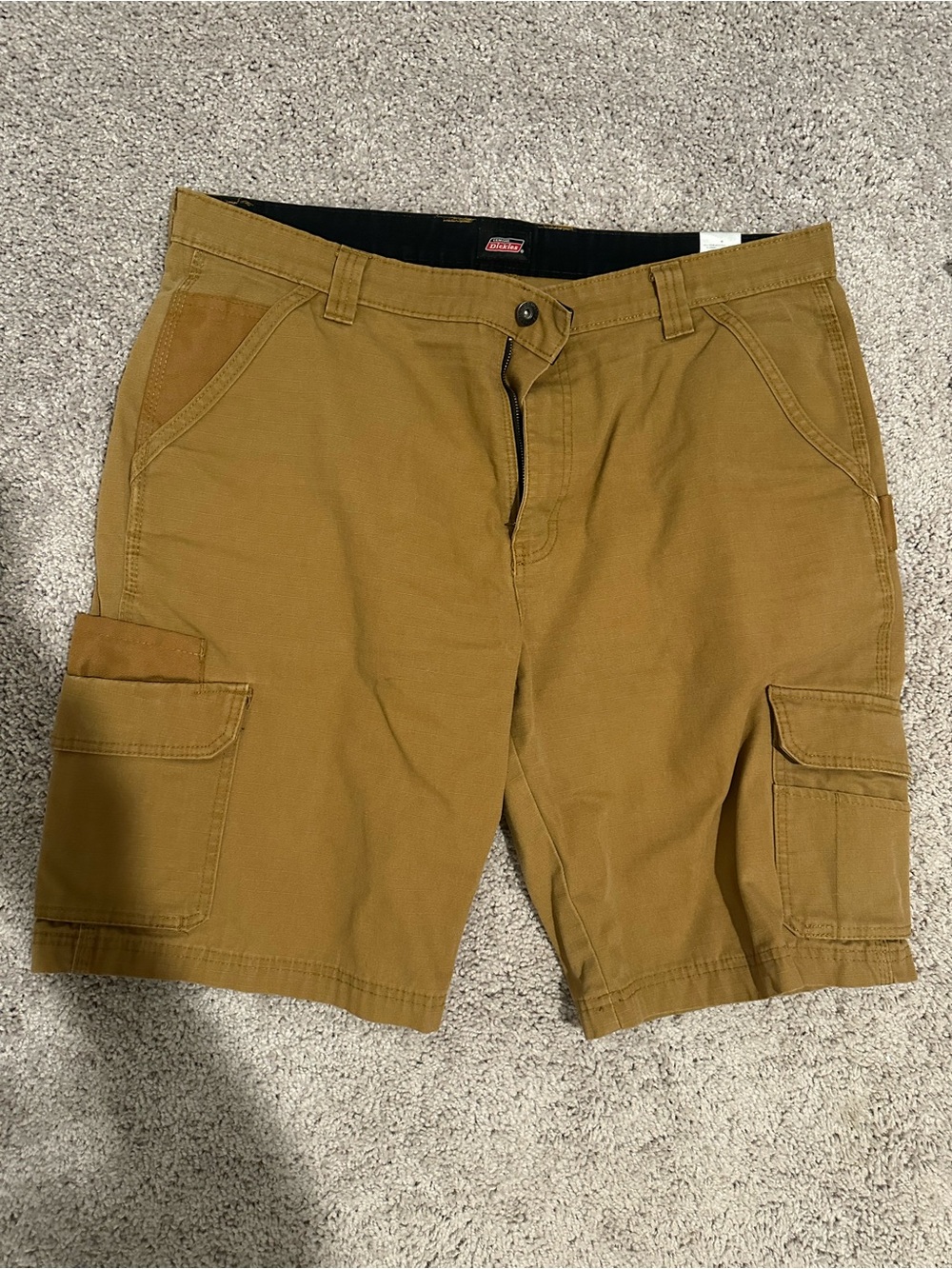 Dickies Men's Carhartt-Style Brown/Tan Cargo Shorts